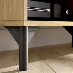 Mobile porta TV 164x49h cm legno rovere grafite German