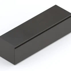 Mobile porta TV 138x40h cm moderno soggiorno con cassettone ossido nero Elion