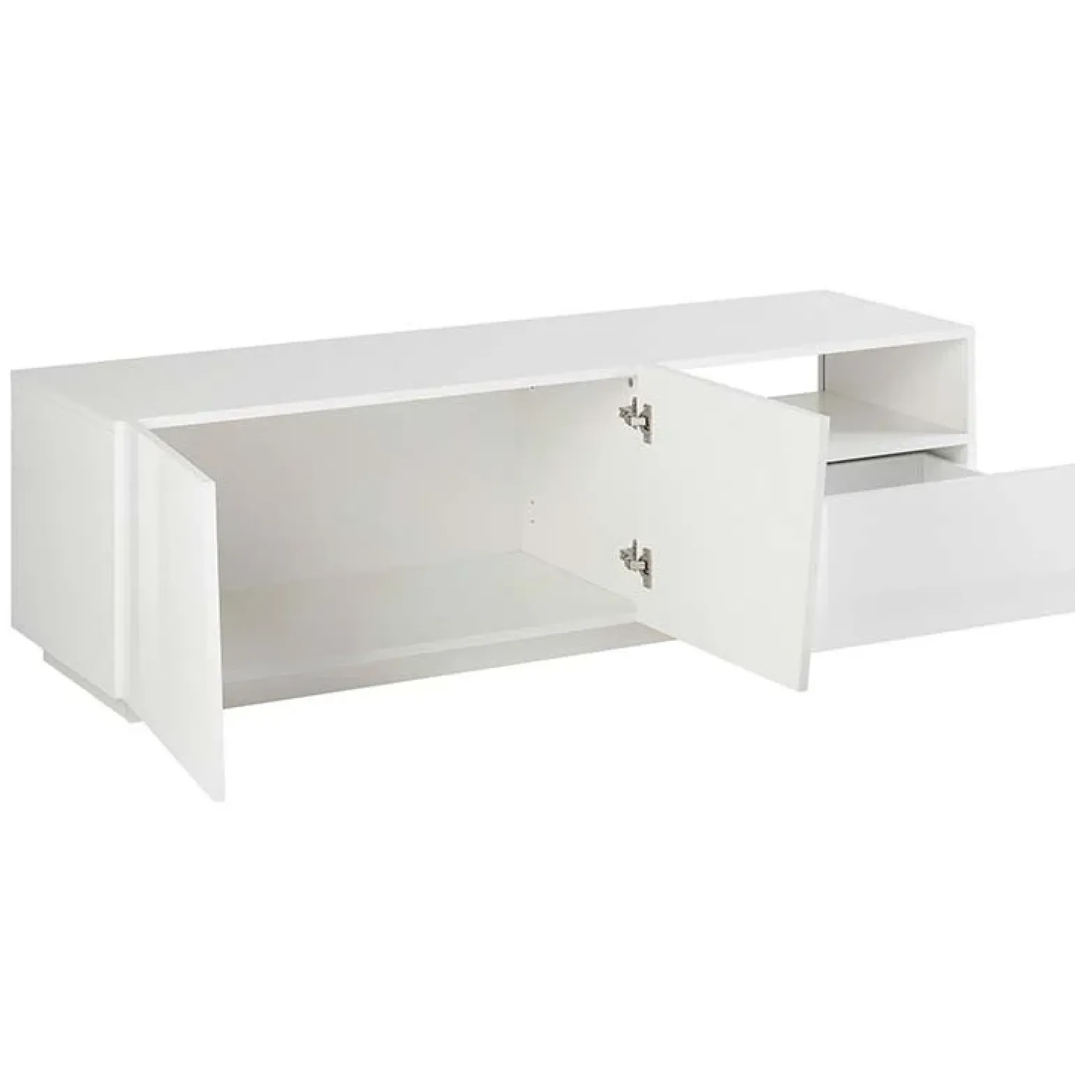 Mobile porta TV 150x46h cm moderno bianco lucido Candia Gihome®