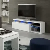 Mobile porta TV 150x43h cm moderno bianco lucido Lumina