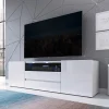 Mobile porta TV 137x43h cm moderno soggiorno bianco Rice