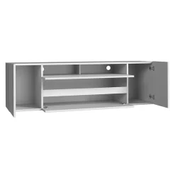 Mobile porta TV 137x43h cm moderno soggiorno bianco Rice