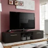 Mobile porta TV 180x35h cm moderno wengè Tokio Gihome®