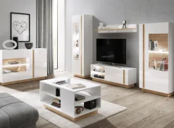 Mobile porta TV 138x46h cm soggiorno bianco rovere Noa Gihome®
