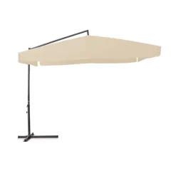 Ombrellone 300x300cm da giardino con braccio laterale ecru Vita