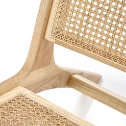 Panca relax moderna in rattan naturale Salvin