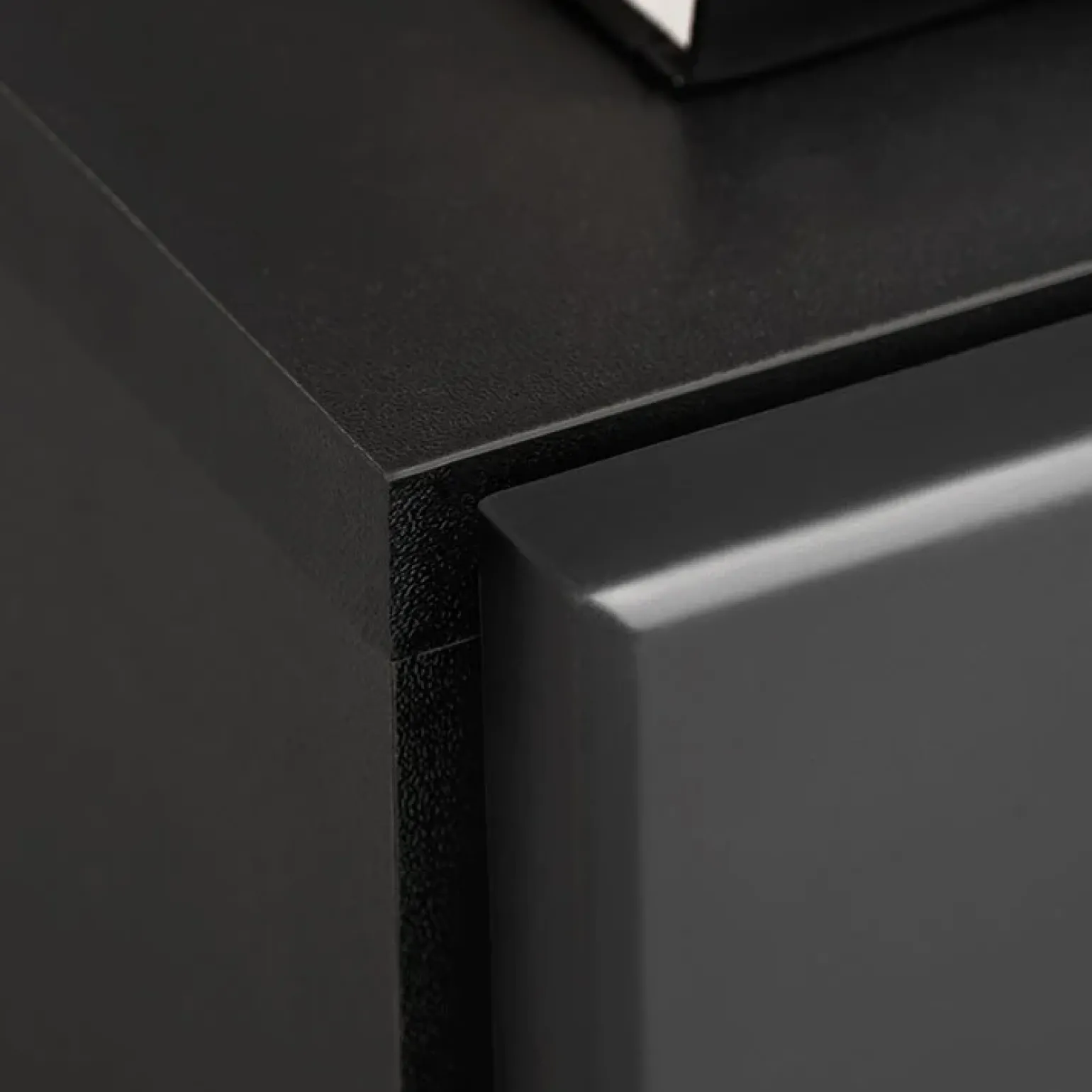 Parete attrezzata con camino elettrico 250x170h cm nero grigio Giotto