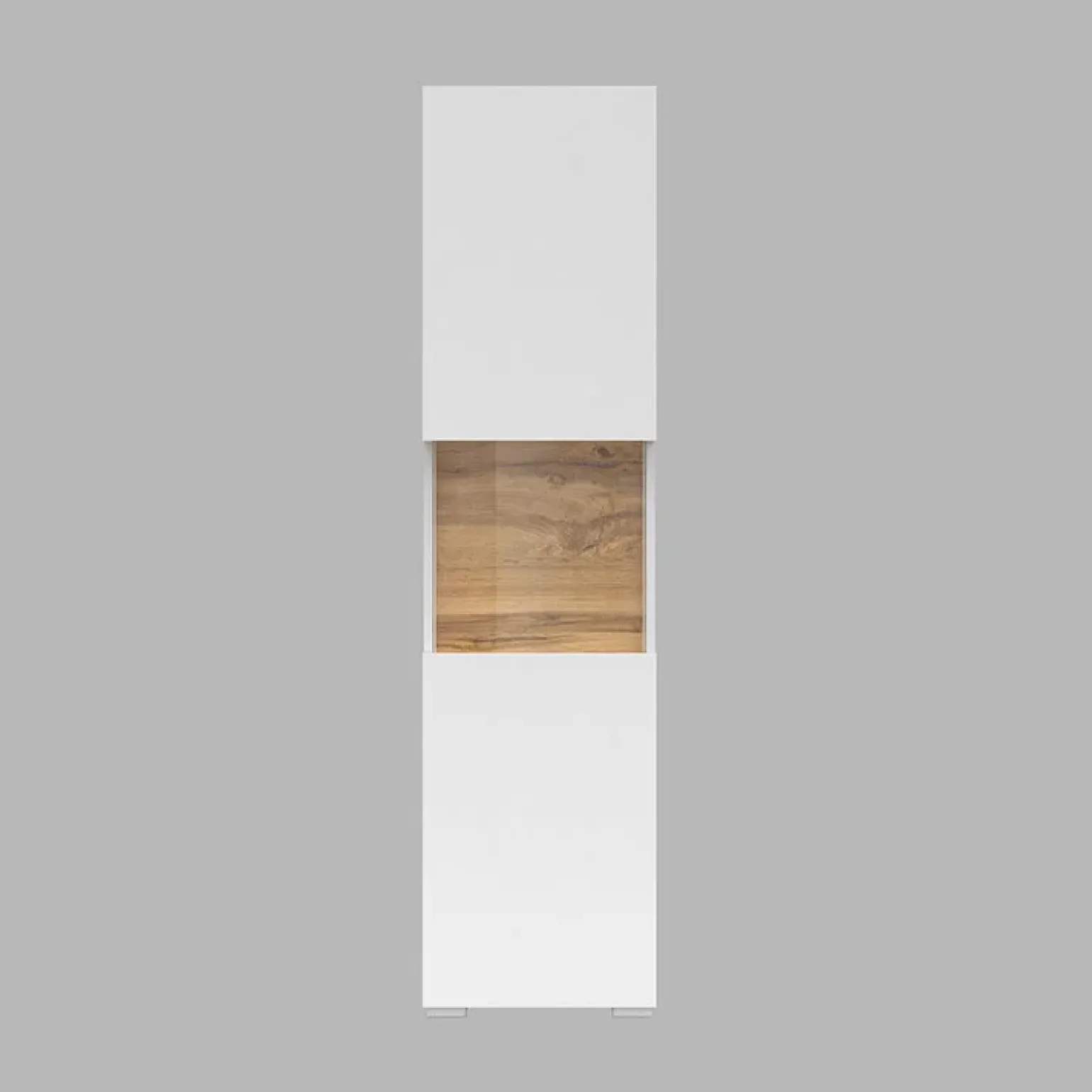 Parete attrezzata 226x140h cm bianco rovere Fusion 1