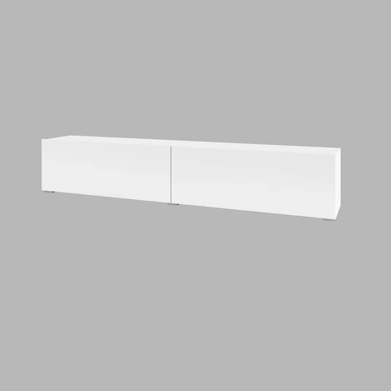 Parete attrezzata 226x140h cm bianco rovere Fusion 1