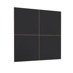 Parete attrezzata 251x196h cm moderna rovere nero Favorita