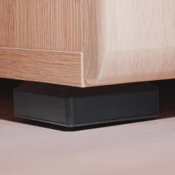 Parete attrezzata 310x190h cm moderna rovere nero opaco York Gihome®