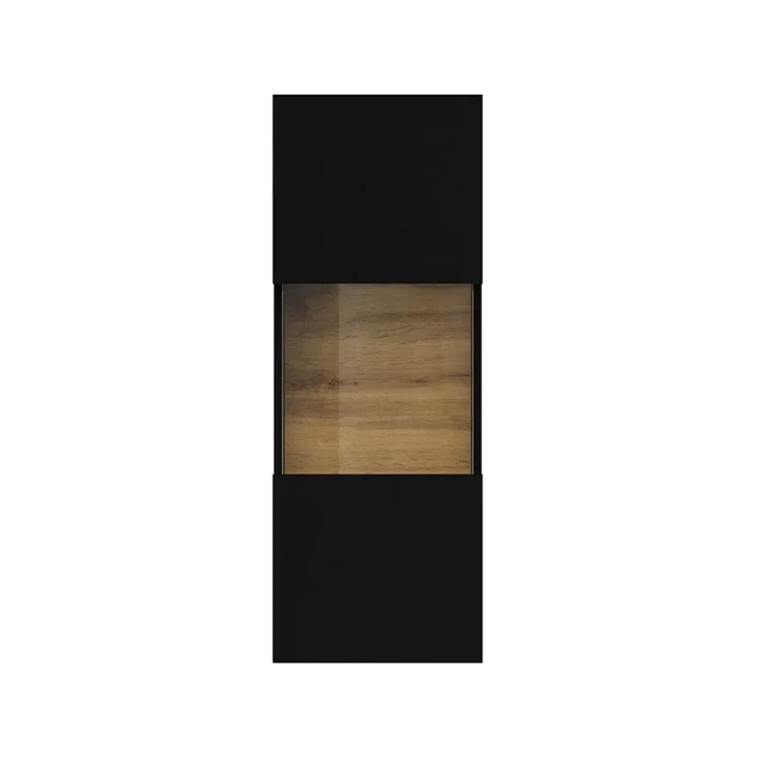 Parete attrezzata 226x140h cm nero rovere Fusion 2