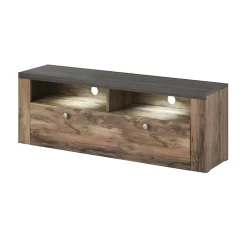 Parete attrezzata 325x206h cm noce rovere grigio Paloma 2