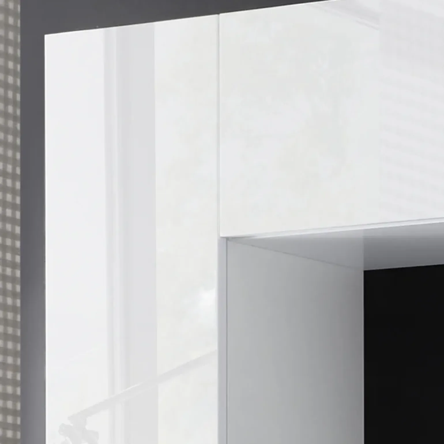 Parete attrezzata 248x175h cm soggiorno bianco lucido Steppi 5