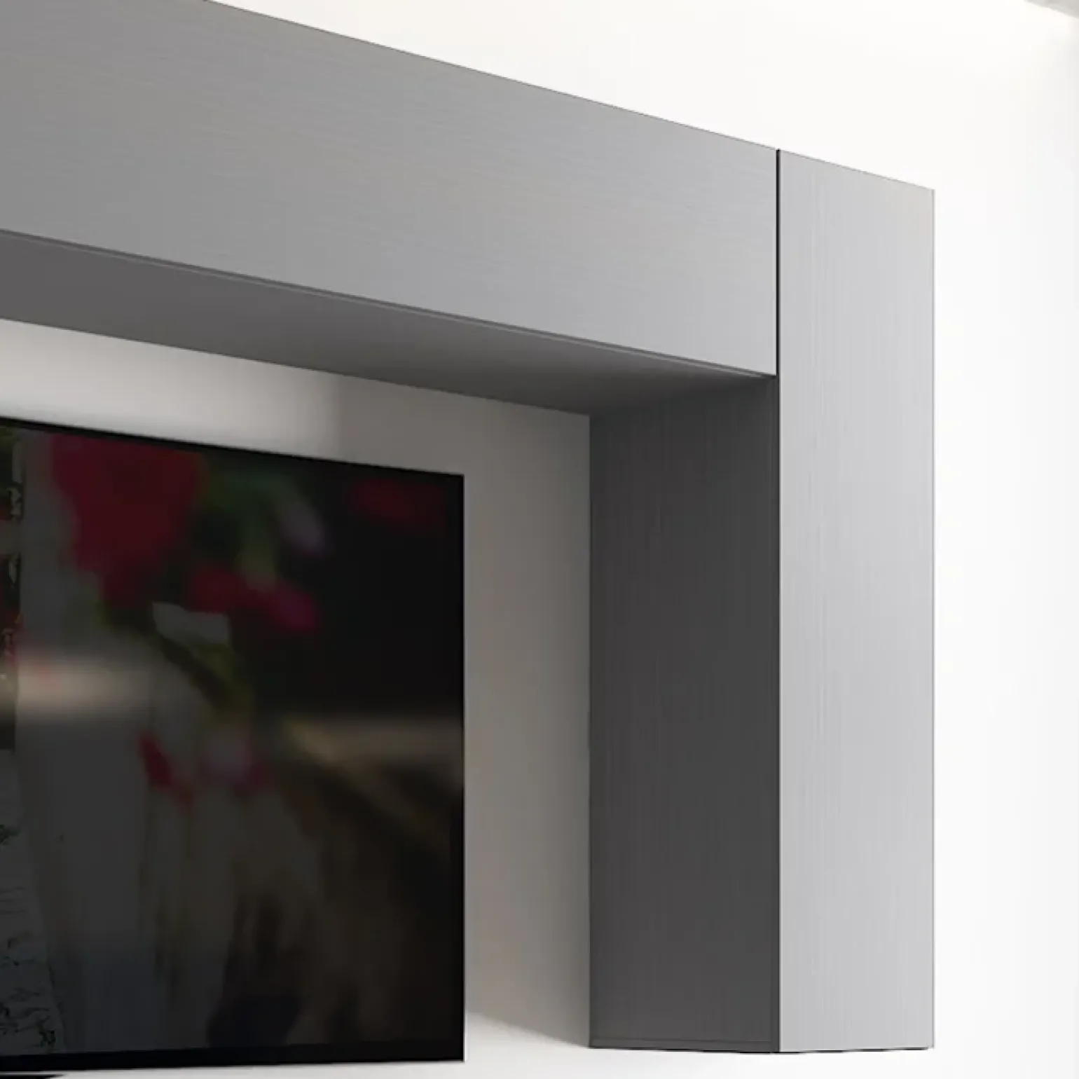 Parete attrezzata 280x207h cm soggiorno grigio antracite Universe