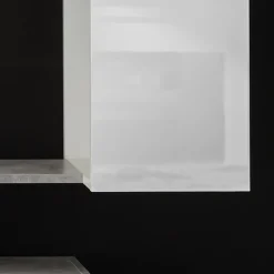 Parete attrezzata 259x175h cm soggiorno bianco lucido Steppi 4