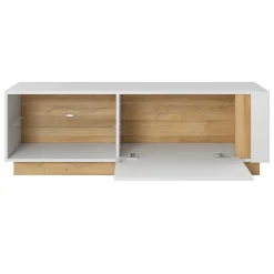 Parete attrezzata 270x194h cm soggiorno bianco opaco e lucido Noa Gihome®