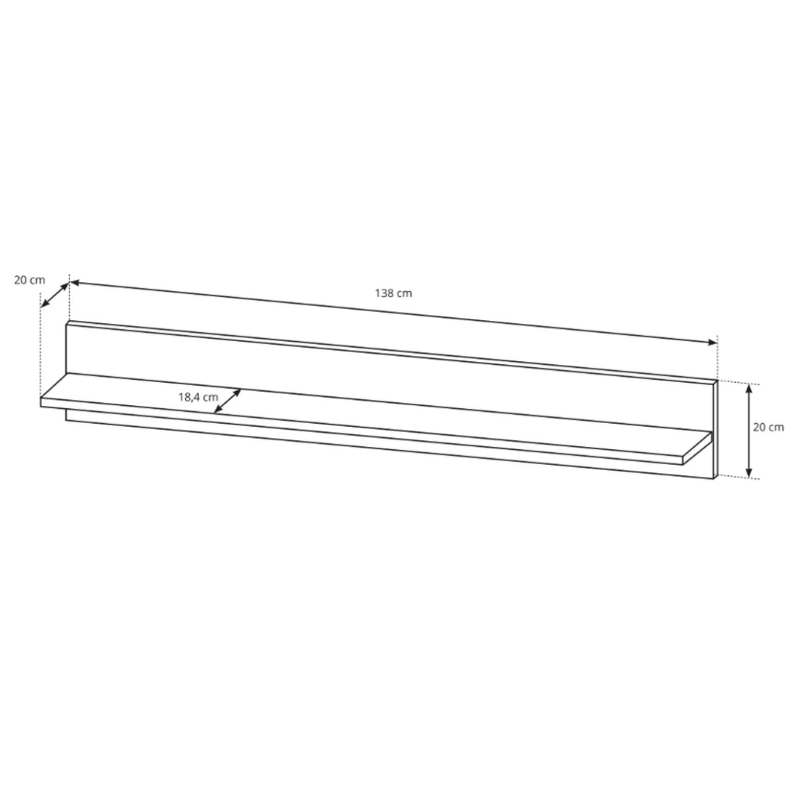 Parete attrezzata 270x194h cm soggiorno bianco opaco e lucido Noa Gihome®