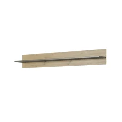 Parete attrezzata 248x194h cm soggiorno rovere antracite Noa Gihome®