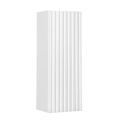 Pensile bagno sospeso 20x57h cm cannettato 1 anta bianco Cleany