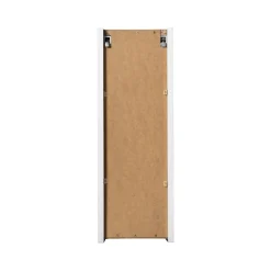 Pensile bagno sospeso 20x57h cm cannettato 1 anta bianco Cleany