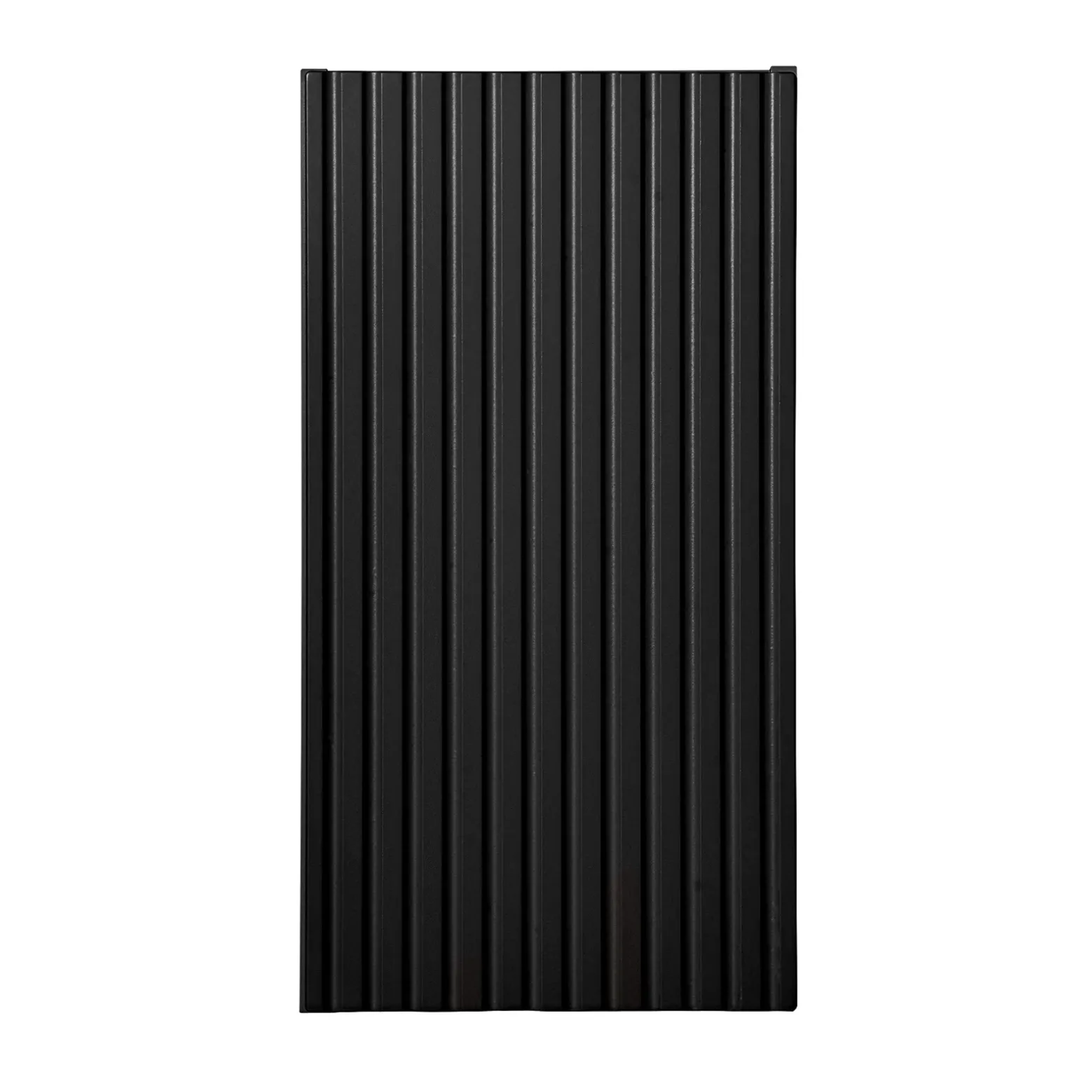 Pensile bagno sospeso 30x57h cm cannettato 1 anta nero Cleany