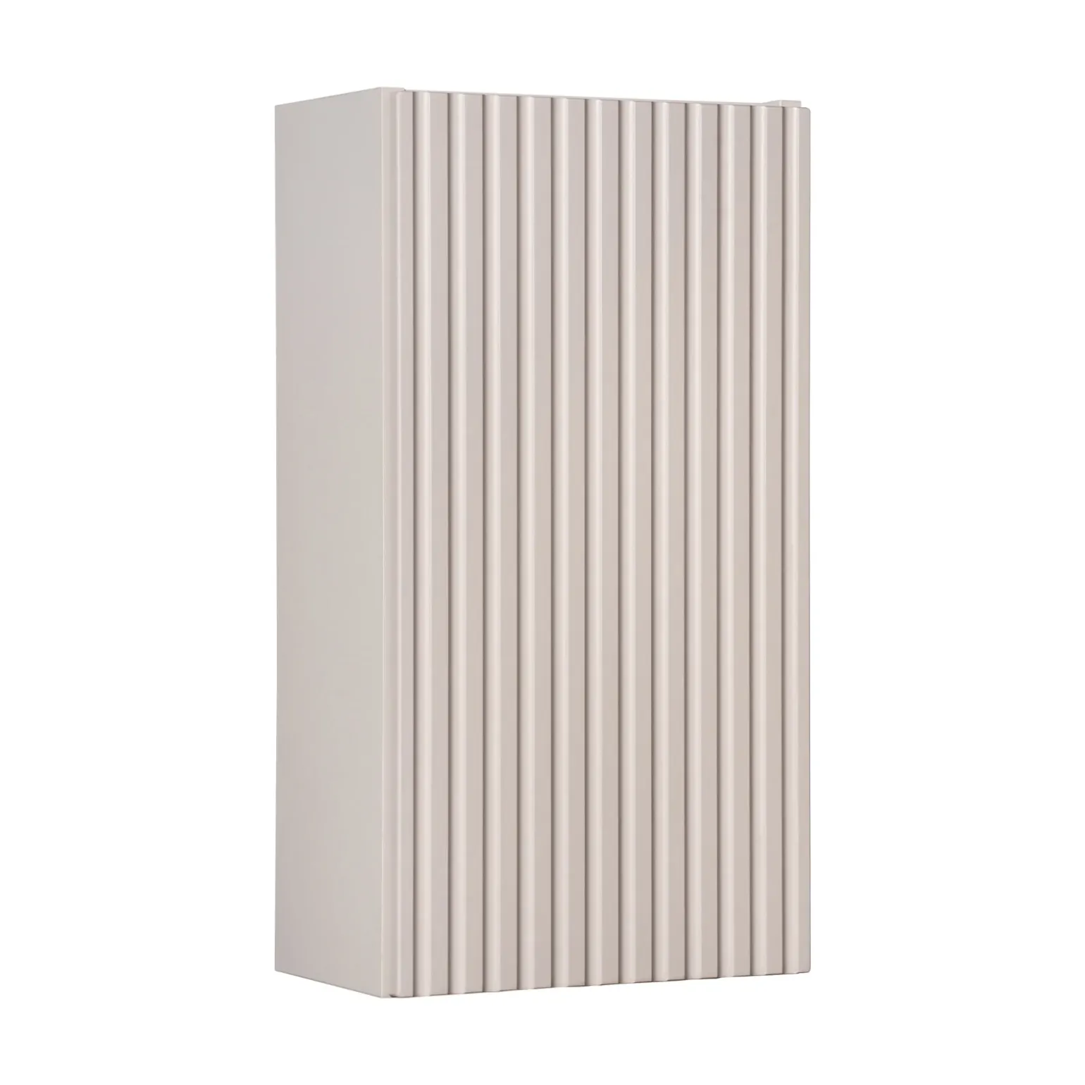 Pensile bagno sospeso 30x57h cm cannettato 1 anta beige Cleany