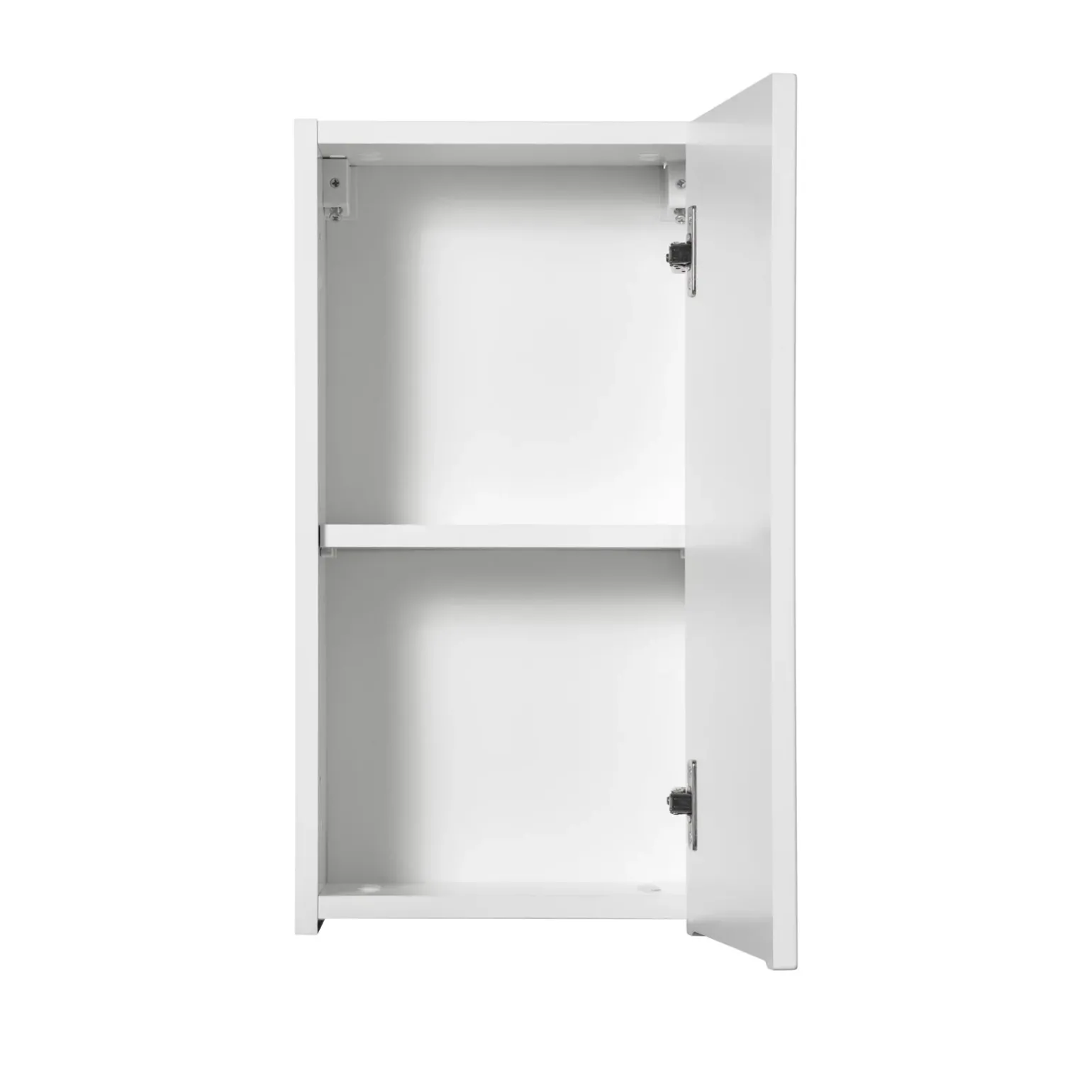 Pensile bagno sospeso 30x57h cm cannettato 1 anta bianco Cleany