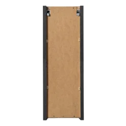 Pensile bagno sospeso 20x57h cm cannettato 1 anta nero Cleany