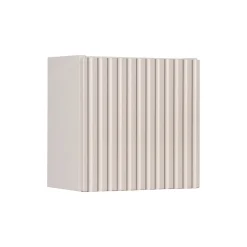 Pensile cubo bagno sospeso 30x30h cm cannettato 1 anta beige Cleany