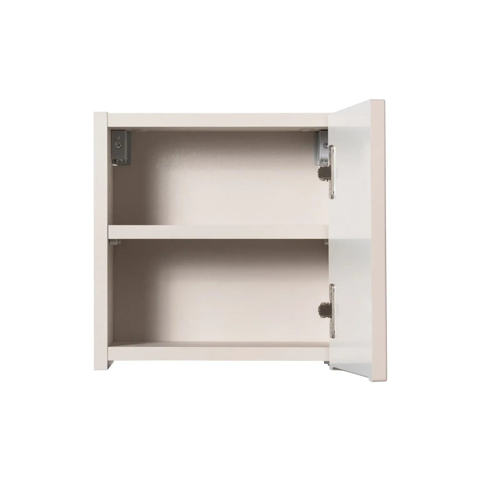 Pensile cubo bagno sospeso 30x30h cm cannettato 1 anta beige Cleany