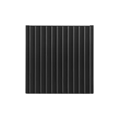 Pensile cubo bagno sospeso 30x30h cm cannettato 1 anta nero Cleany