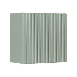 Pensile cubo bagno sospeso 30x30h cm cannettato 1 anta verde salvia Greeny