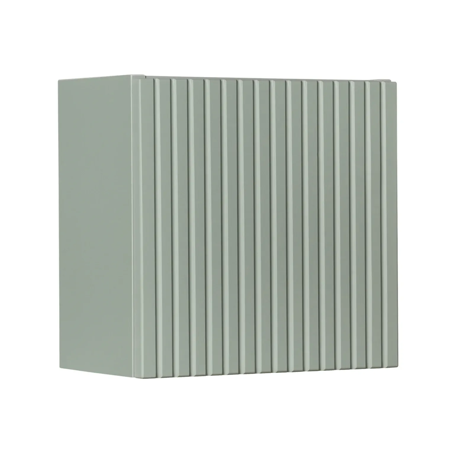 Pensile cubo bagno sospeso 30x30h cm cannettato 1 anta verde salvia Greeny