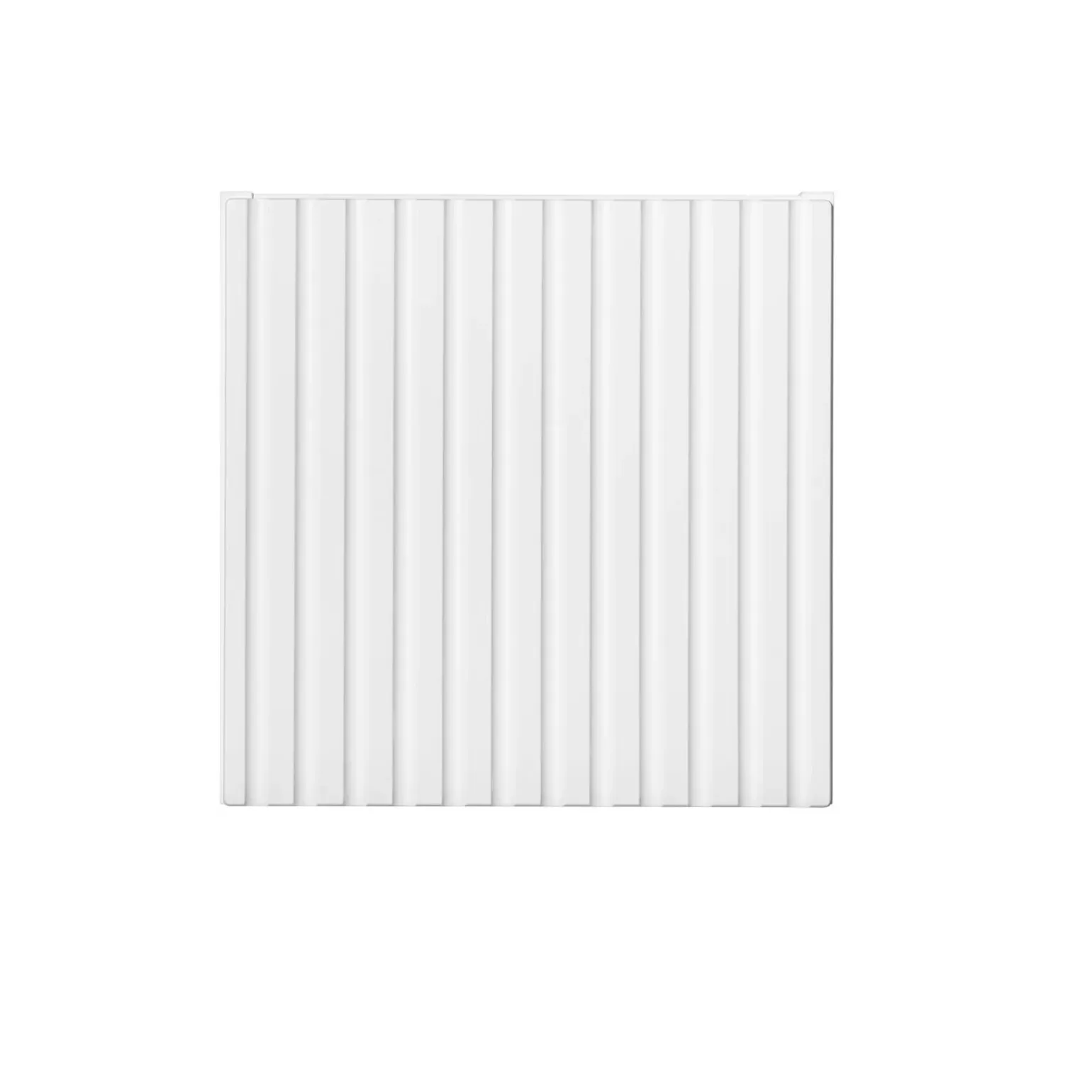 Pensile cubo bagno sospeso 30x30h cm cannettato 1 anta bianco Cleany