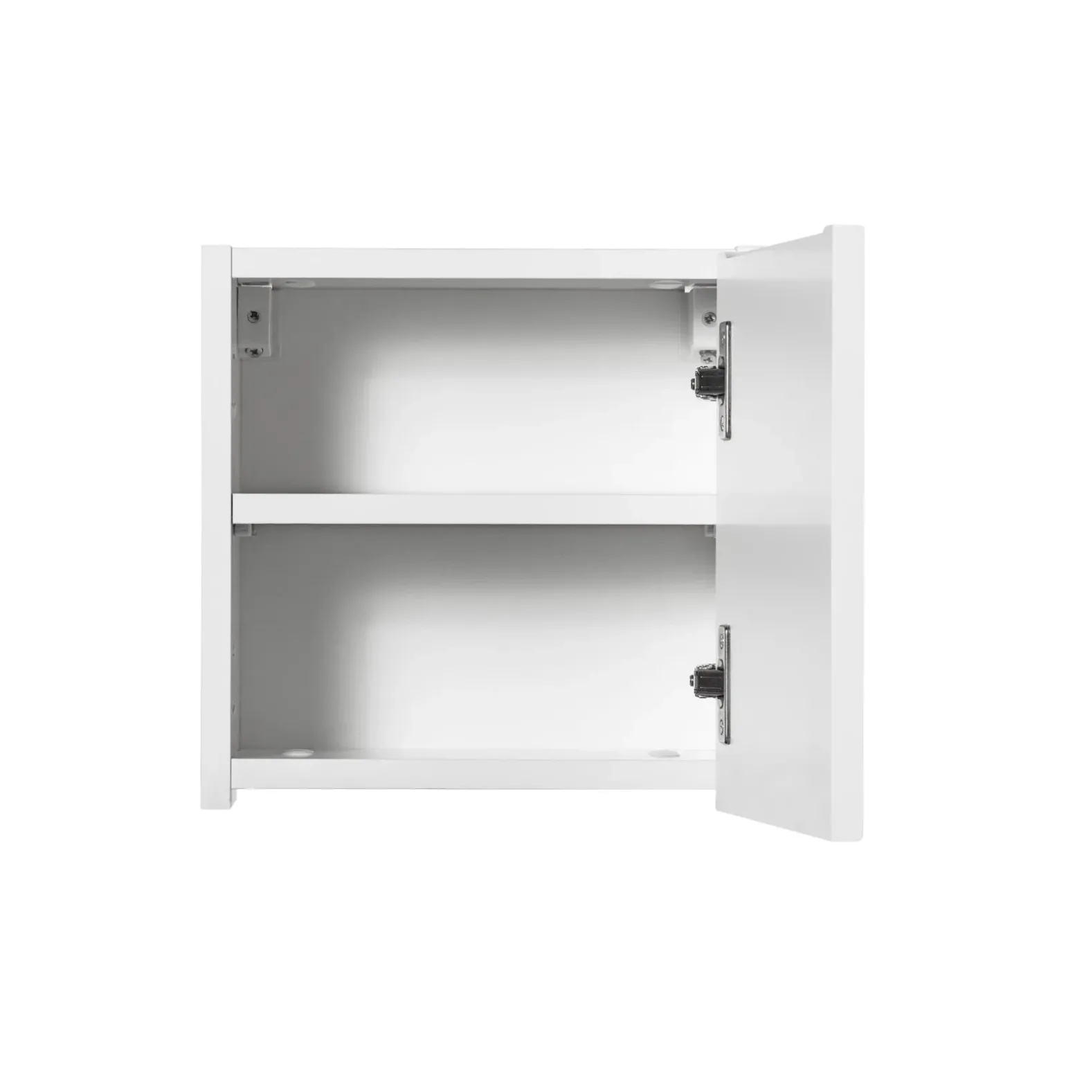 Pensile cubo bagno sospeso 30x30h cm cannettato 1 anta bianco Cleany