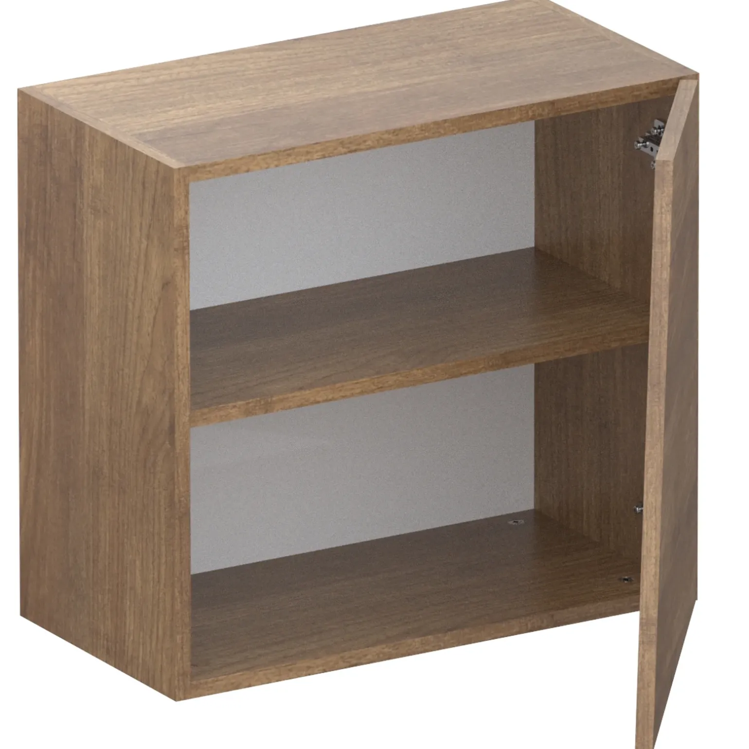 Pensile cubo sospeso 1 anta tagliata 55x50cm rovere scuro Sunset
