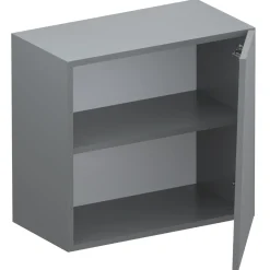 Pensile cubo sospeso 1 anta tagliata 55x50cm grigio scuro Sunset