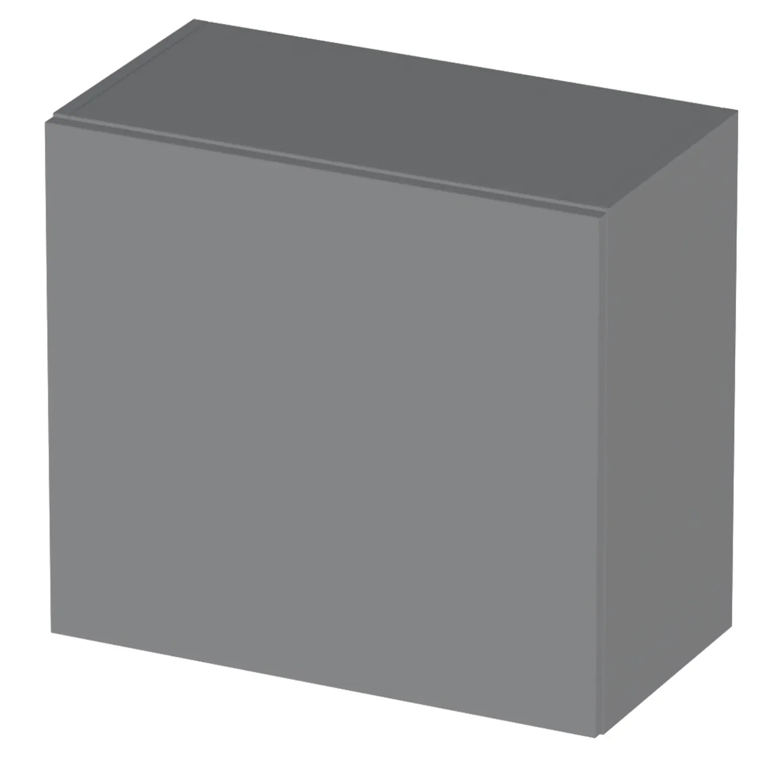 Pensile cubo sospeso bagno 55x50h cm 1 anta reversibile grigio scuro Sunset