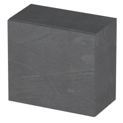 Pensile cubo sospeso bagno 55x50h cm 1 anta reversibile antracite Sunset