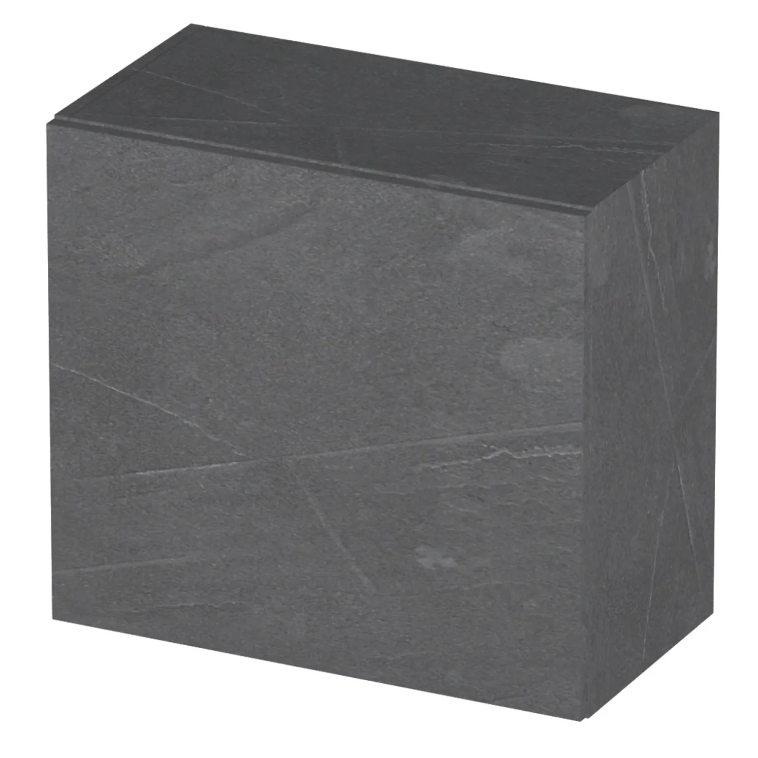 Pensile cubo sospeso bagno 55x50h cm 1 anta reversibile antracite Sunset
