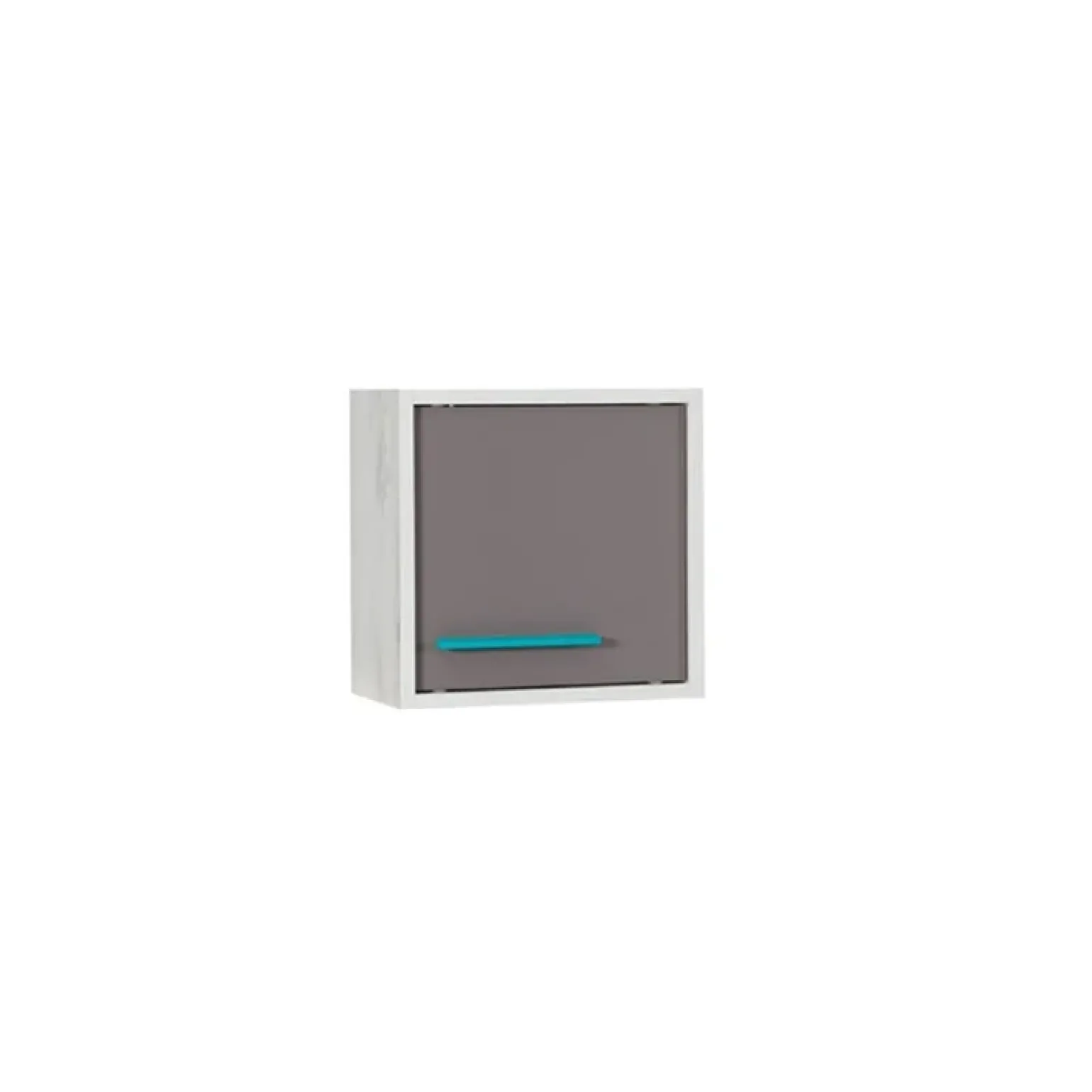 Pensile cubo sospeso 35x35h cm 1 anta bianco grigio rovere antracite turchese Maya Gihome®