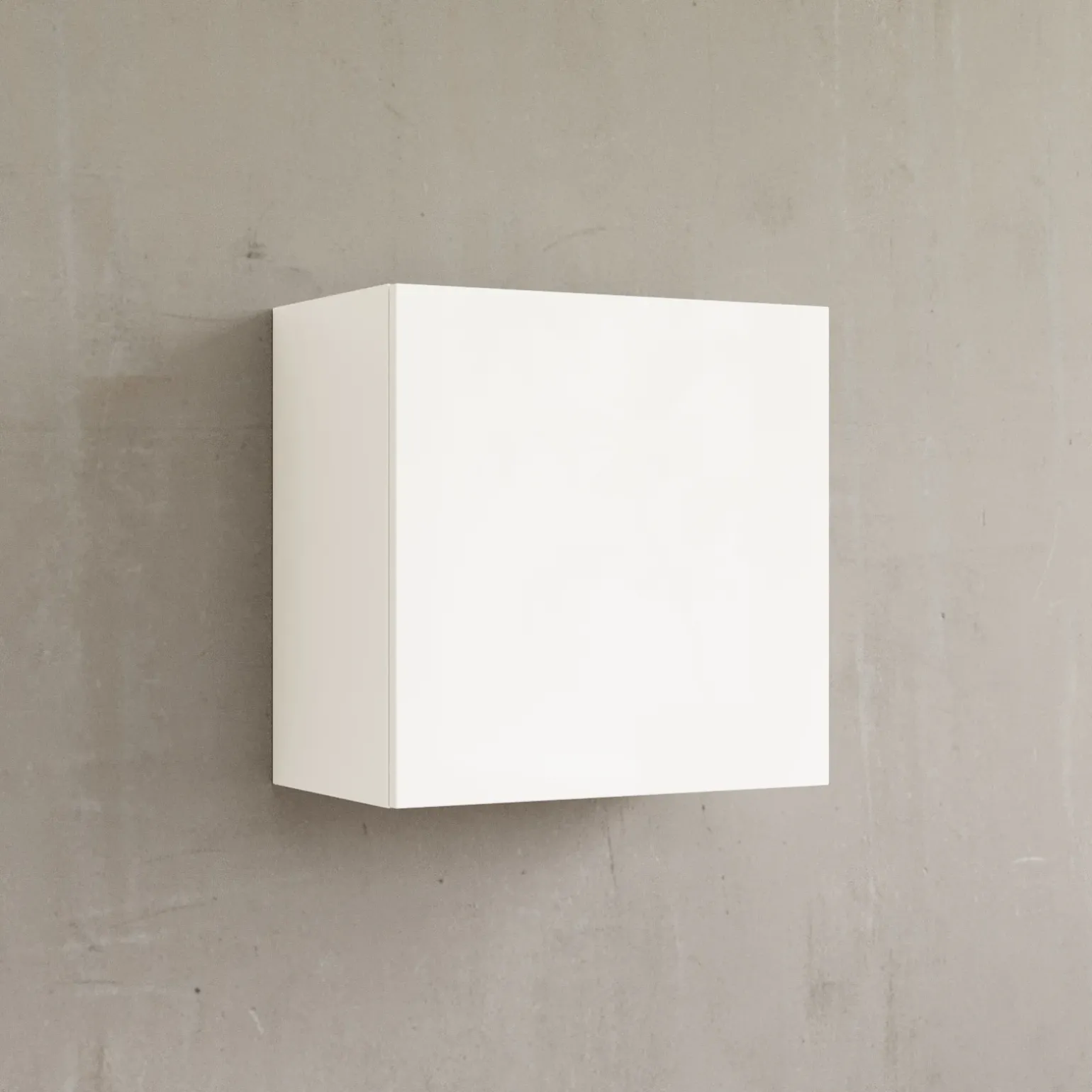 Pensile cubo sospeso 55x50h cm 1 anta reversibile bianco lucido Sunset
