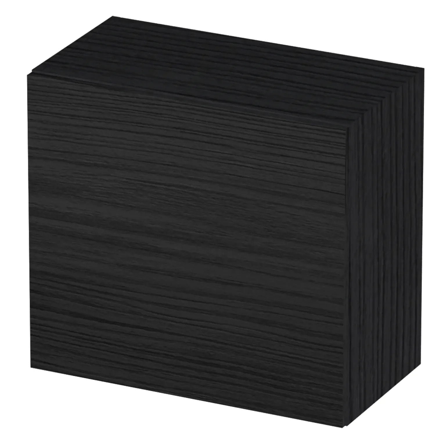 Pensile cubo sospeso 55x50h cm 1 anta reversibile nero frassinato Sunset