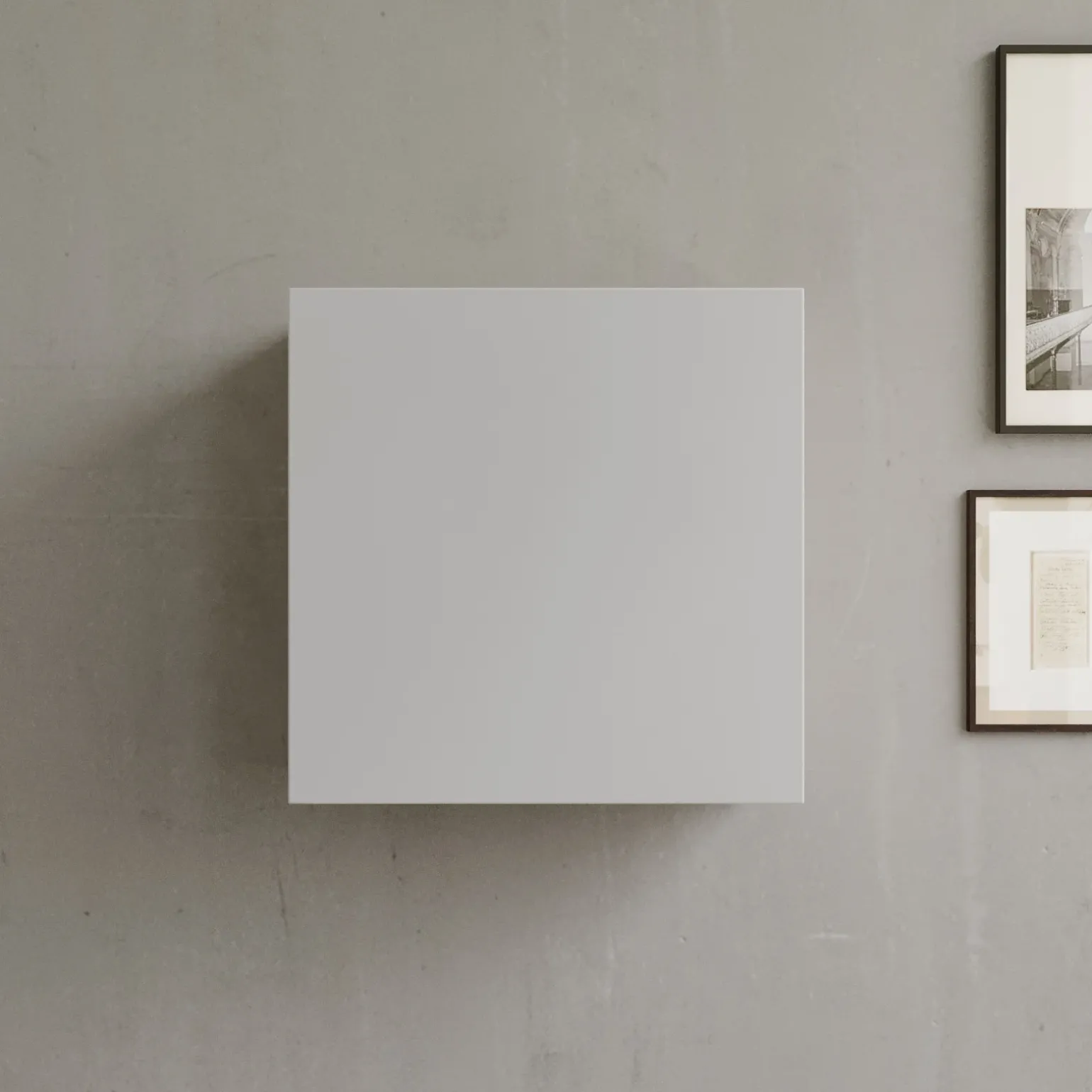 Pensile cubo sospeso 55x50h cm 1 anta reversibile grigio chiaro Sunset