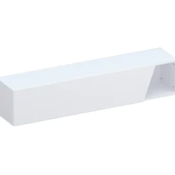 Pensile orizzontale 138x29h cm 1 anta tagliata soggiorno bianco lucido Sunset