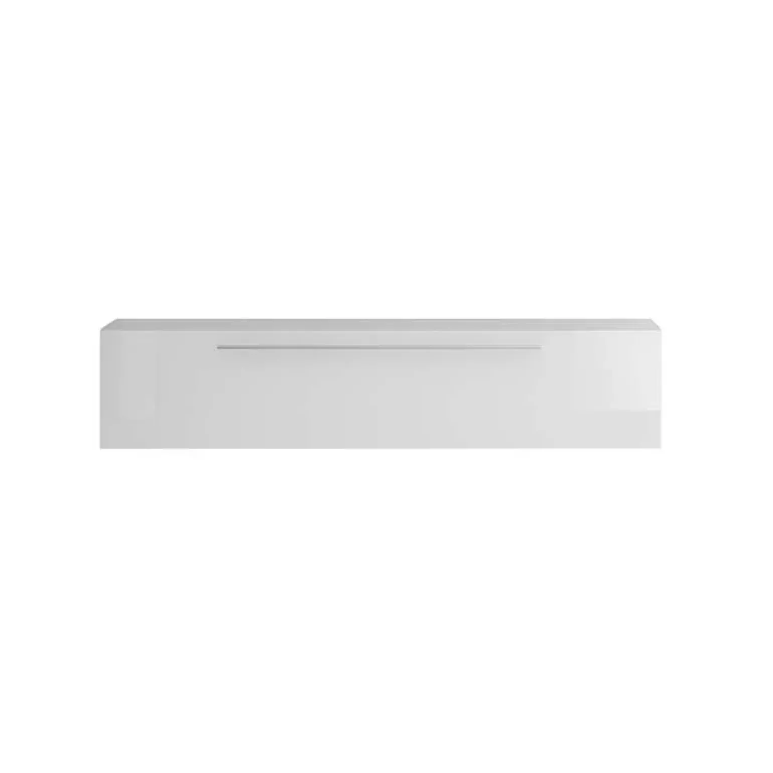 Pensile orizzontale 138x33h cm 1 anta a ribalta bianco lucido Infinity