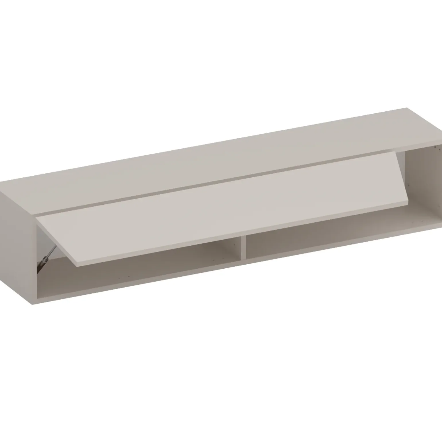 Pensile orizzontale 138x29h cm 1 anta tagliata soggiorno beige Sunset