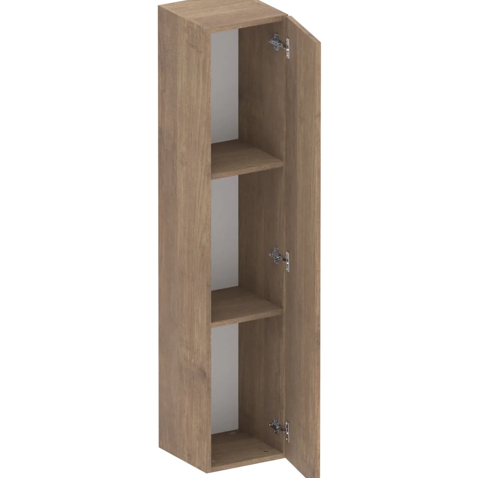 Pensile verticale 29x138h cm 1 anta reversibile moderno rovere scuro Sunset