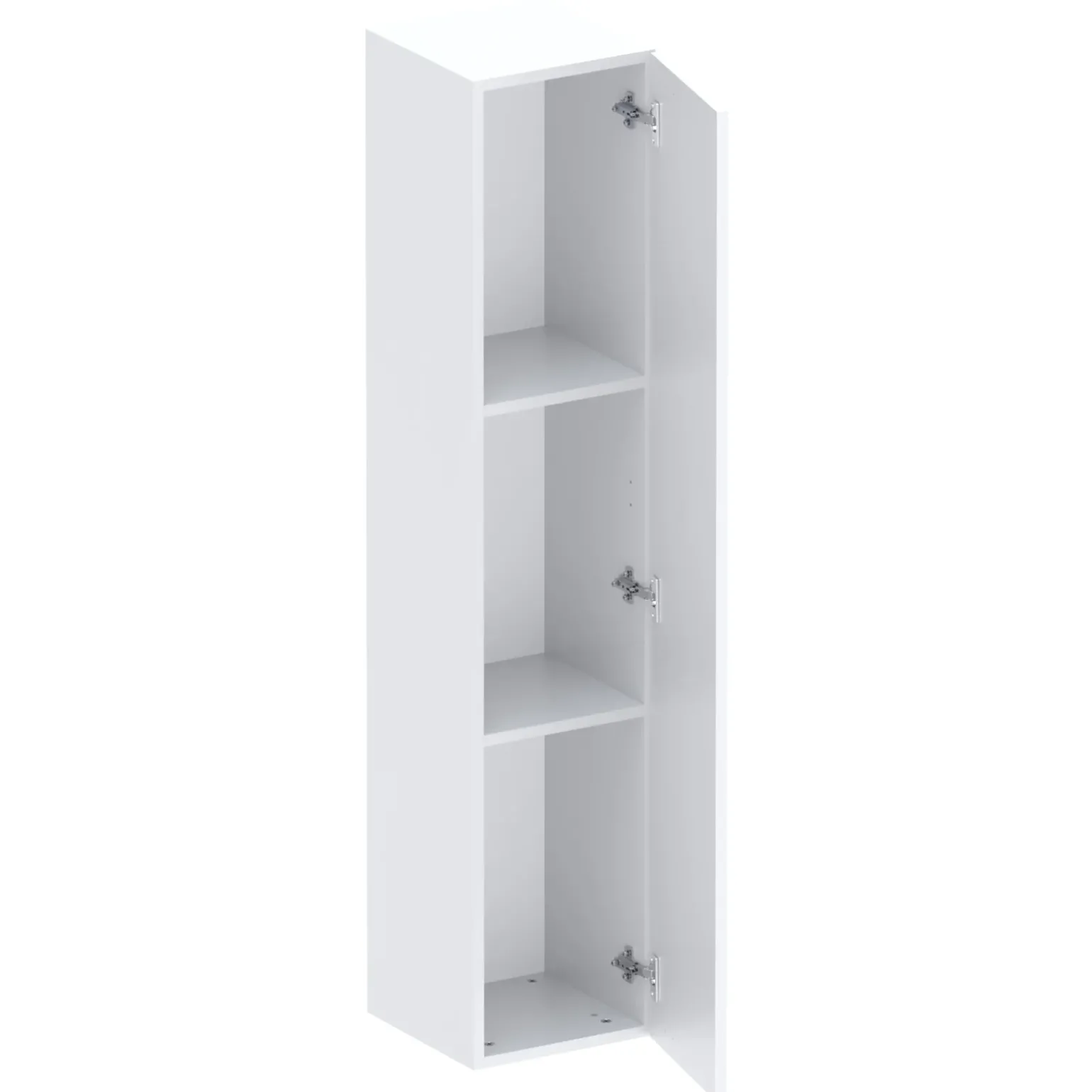 Pensile verticale 29x138h cm 1 anta reversibile moderno bianco lucido Sunset